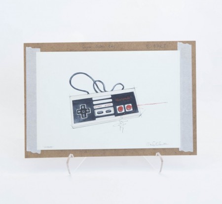 Signert original på MDF - "Nintendo"
