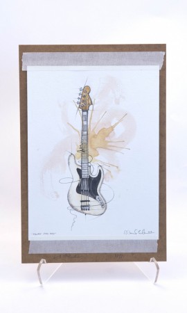 Signert original på MDF - "Fender"