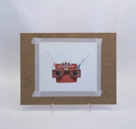 Signert original på MDF - "Viewmaster"